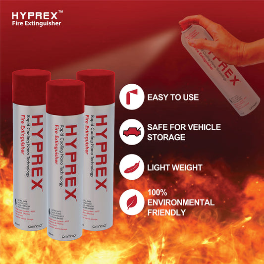 HYPREX Fire Extinguisher - Combo Pack 3 with FREE (1pcs) Holder